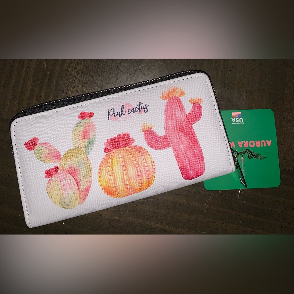 Pink Cactus Wallet